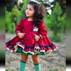 Reina Monroe Country Crimson Dress & Bloomers ***SOLD ON CP DO NOT BUY***